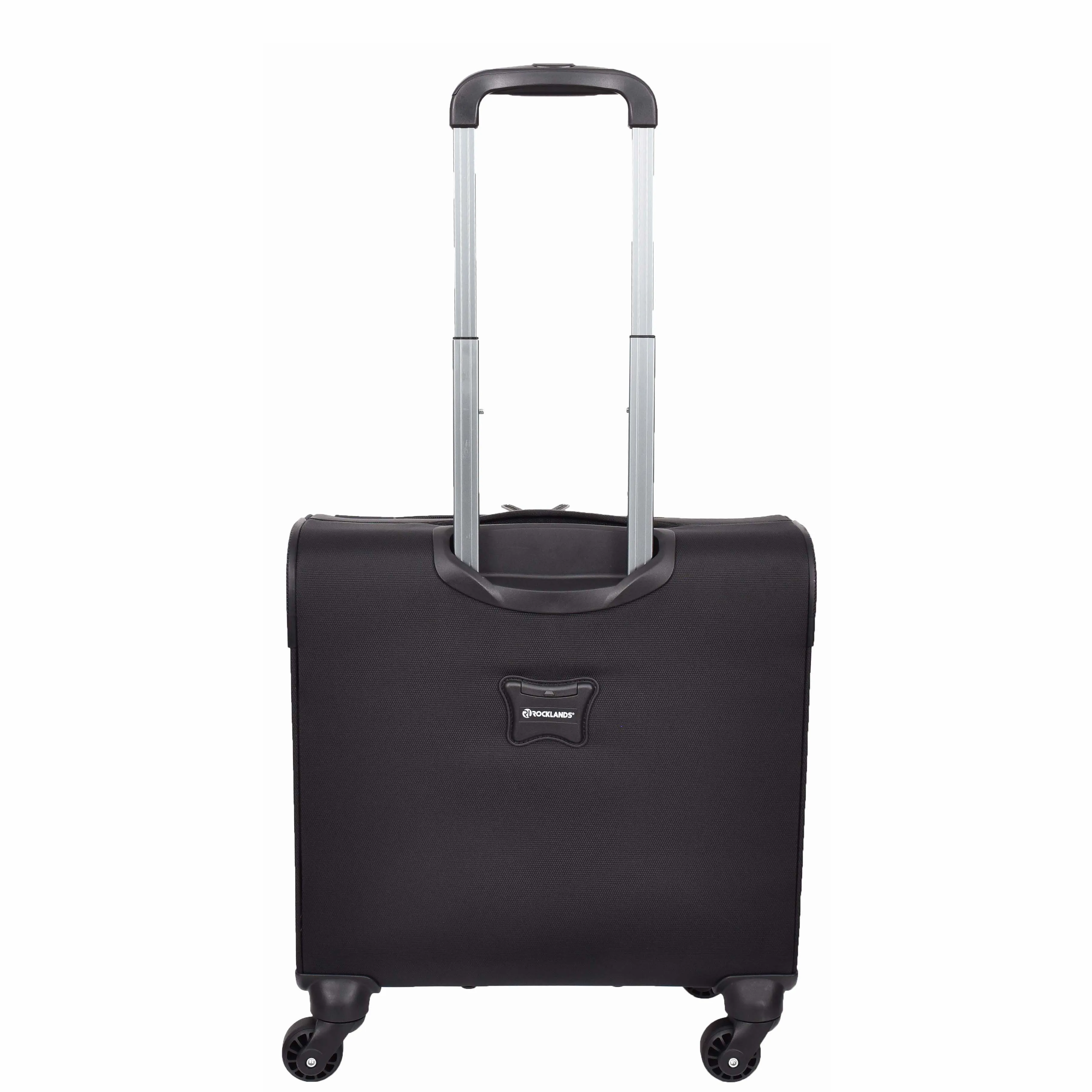 Travel Pilot Case Business Organiser Wheeled Trolley Cabin Bag Barnard Black