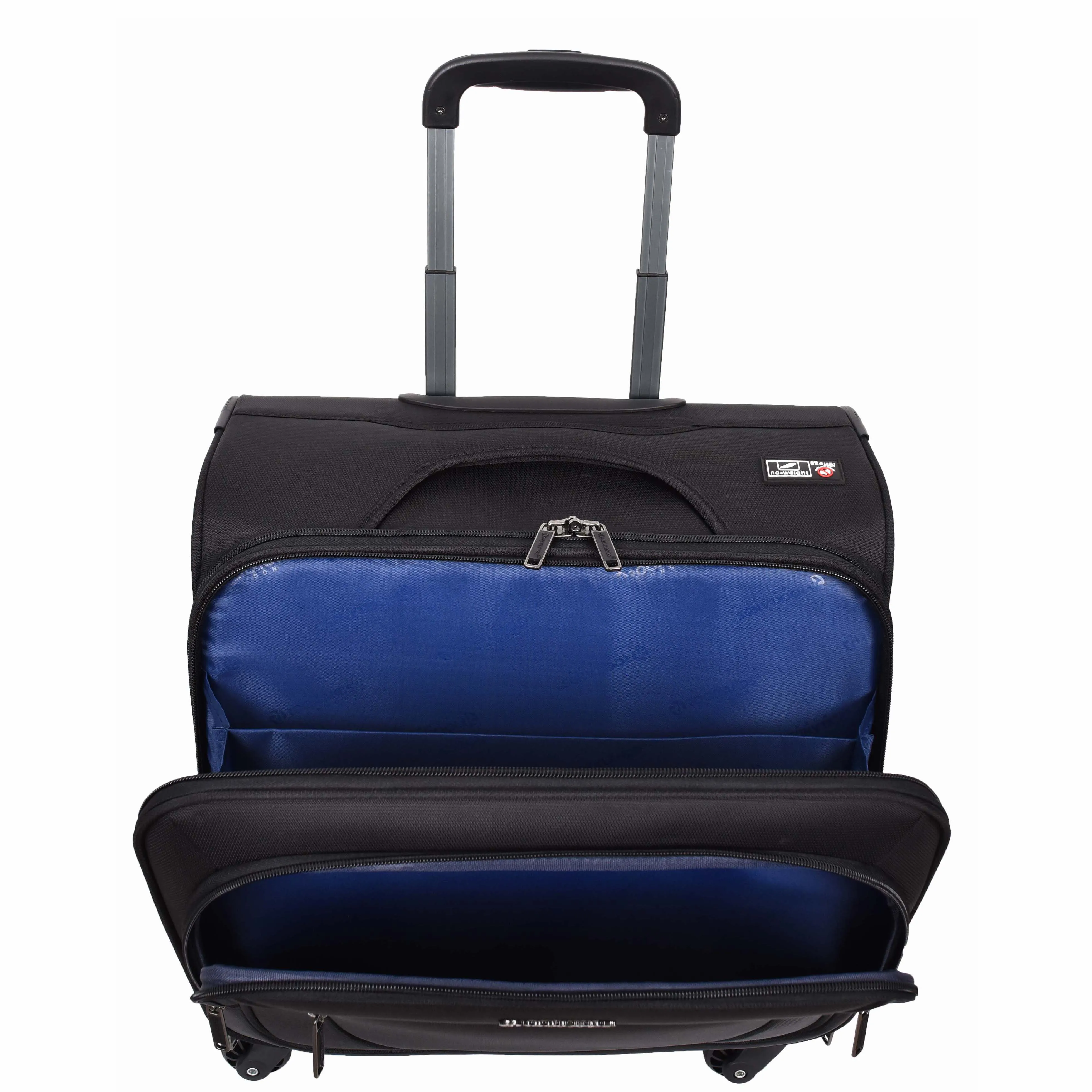 Travel Pilot Case Business Organiser Wheeled Trolley Cabin Bag Barnard Black