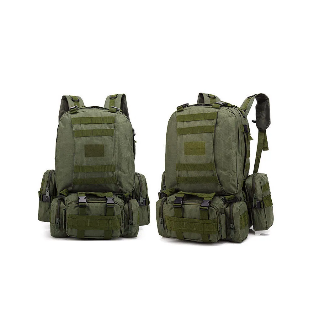 US 55L Upgrade Tactical Military Backpack Rucksack Camping Bag Travel Hiking