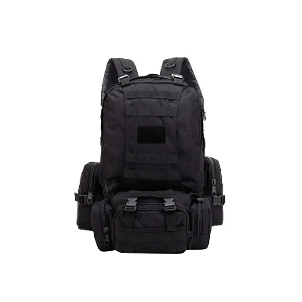 US 55L Upgrade Tactical Military Backpack Rucksack Camping Bag Travel Hiking