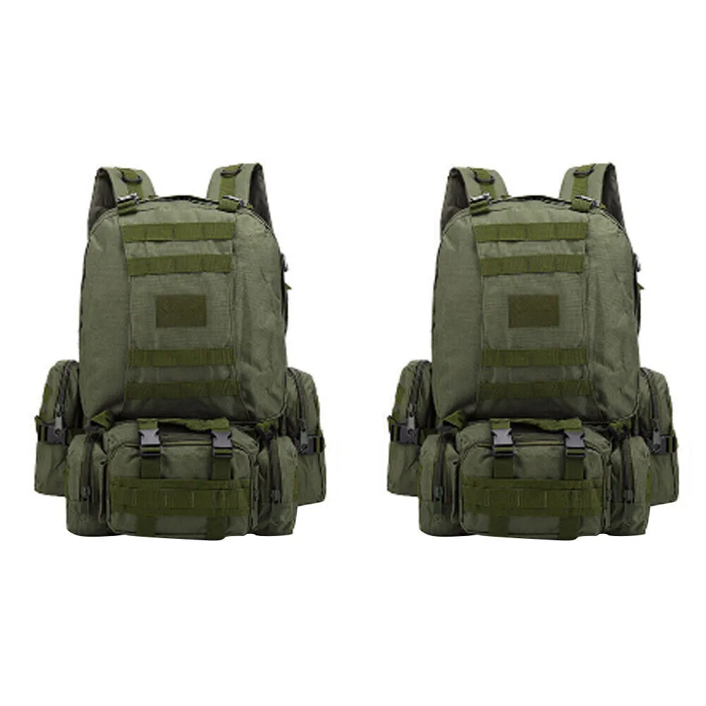 US 55L Upgrade Tactical Military Backpack Rucksack Camping Bag Travel Hiking