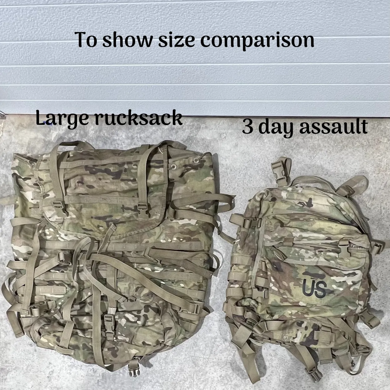 US Army Multicam Large Rucksack OEF-CP Bag Only