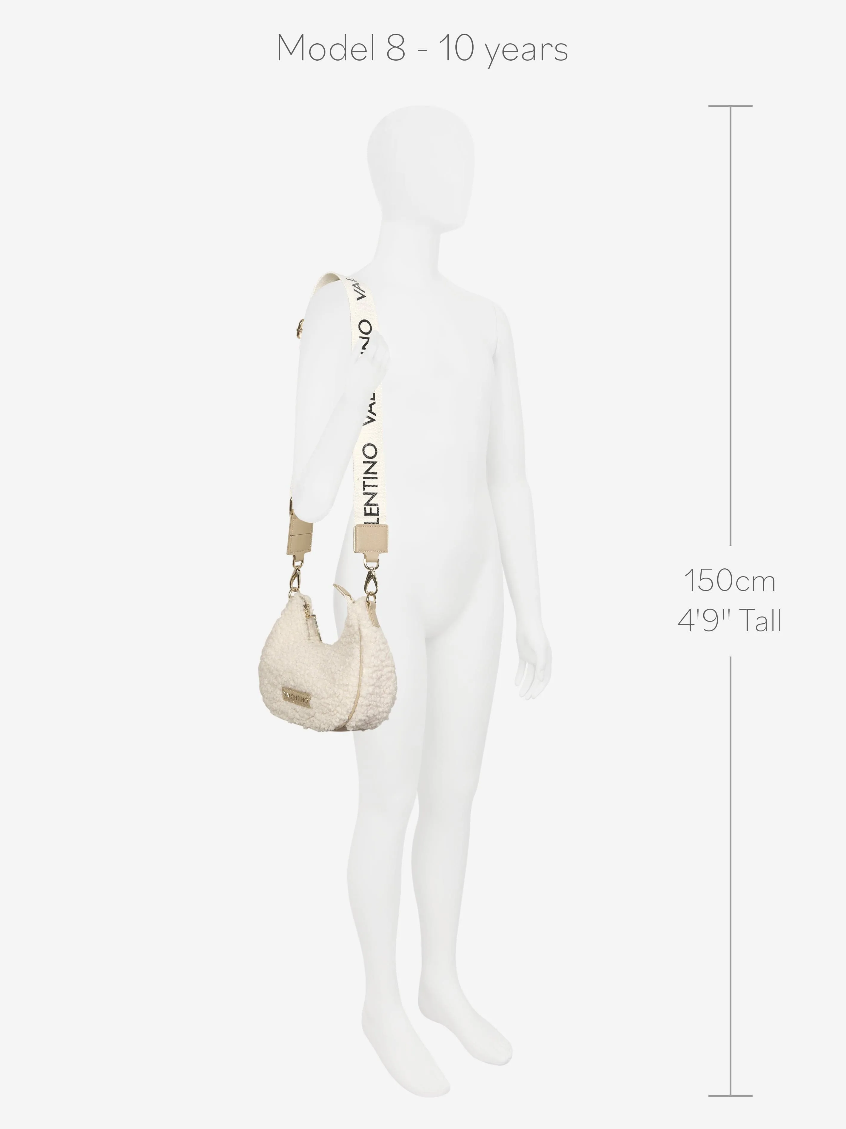 Valentino Girls Special Camy Hobo Bag in Beige (W:22cm)