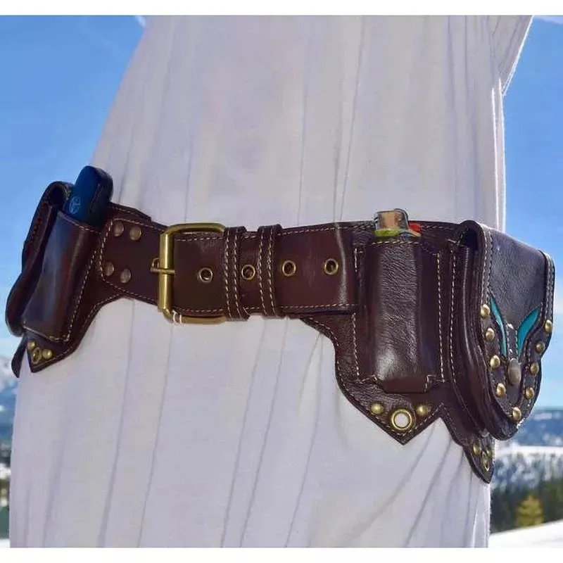 Viking Bohemian Adjustable Hip Belt Bag Festival Pocket Waist Pack