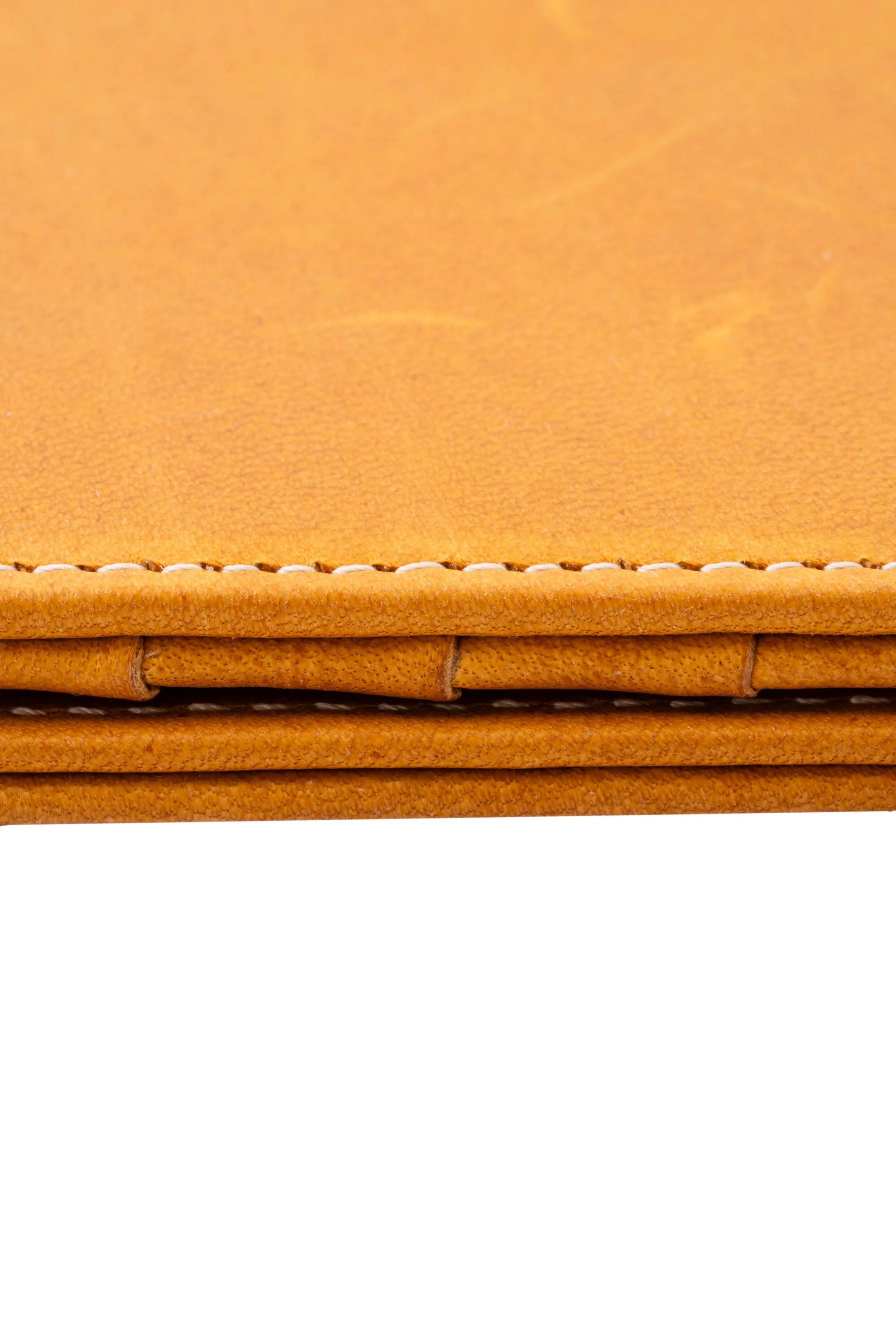 Vintage Gold Full-Grain Leather Passport Holder