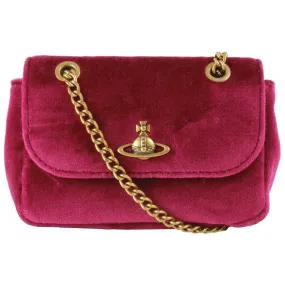 Vivienne Westwood Velvet Small Purse Chain Bag - Purple