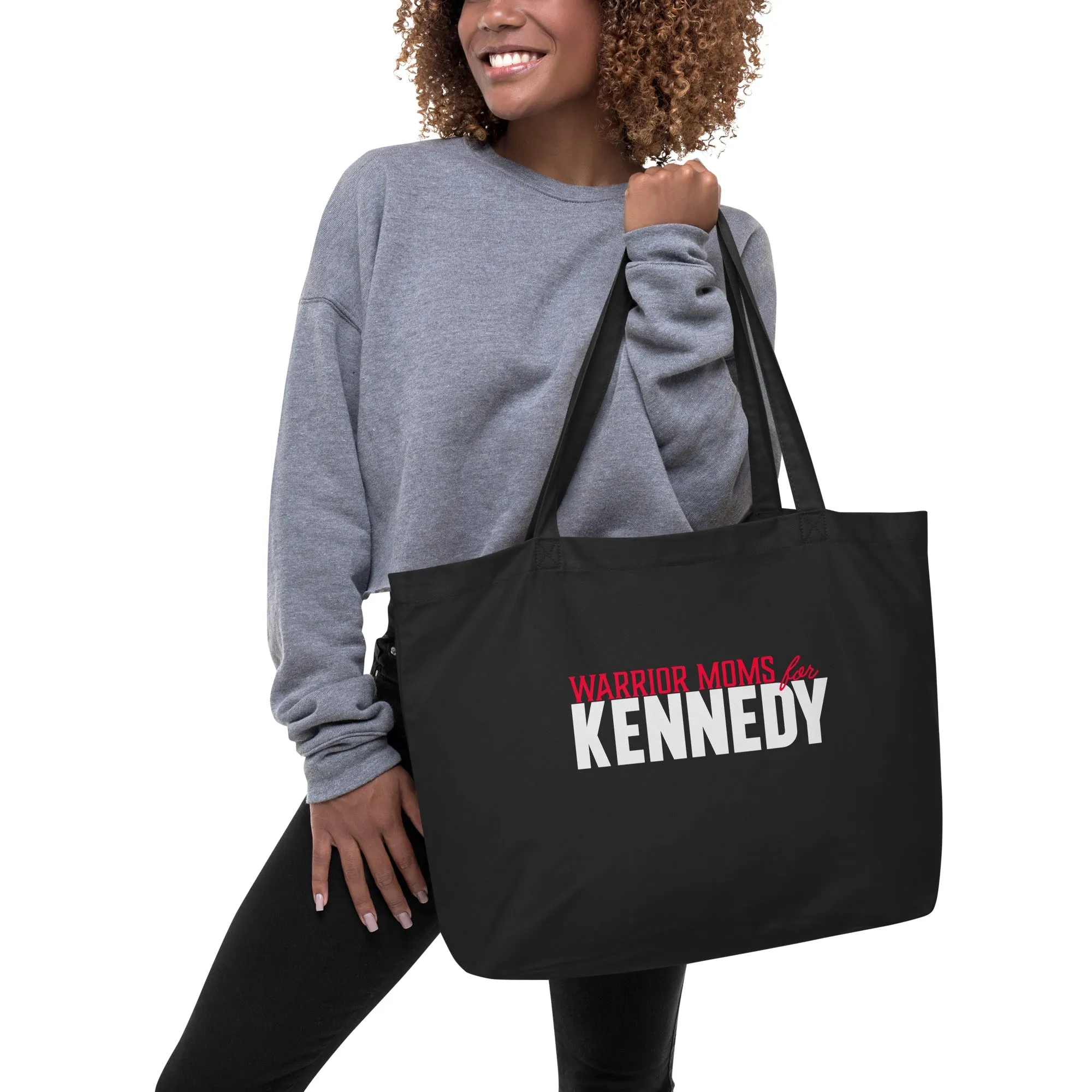 Warrior Moms for Kennedy Large Organic Tote Bag