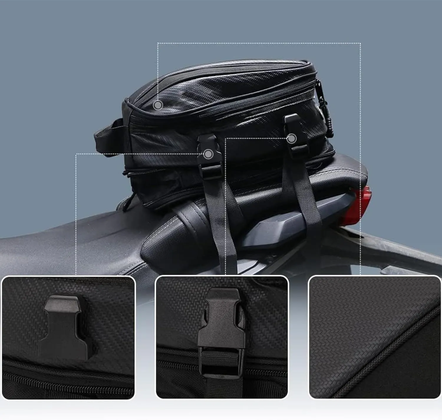 Waterproof Rear Seat Tail Bag For Dirt Bike