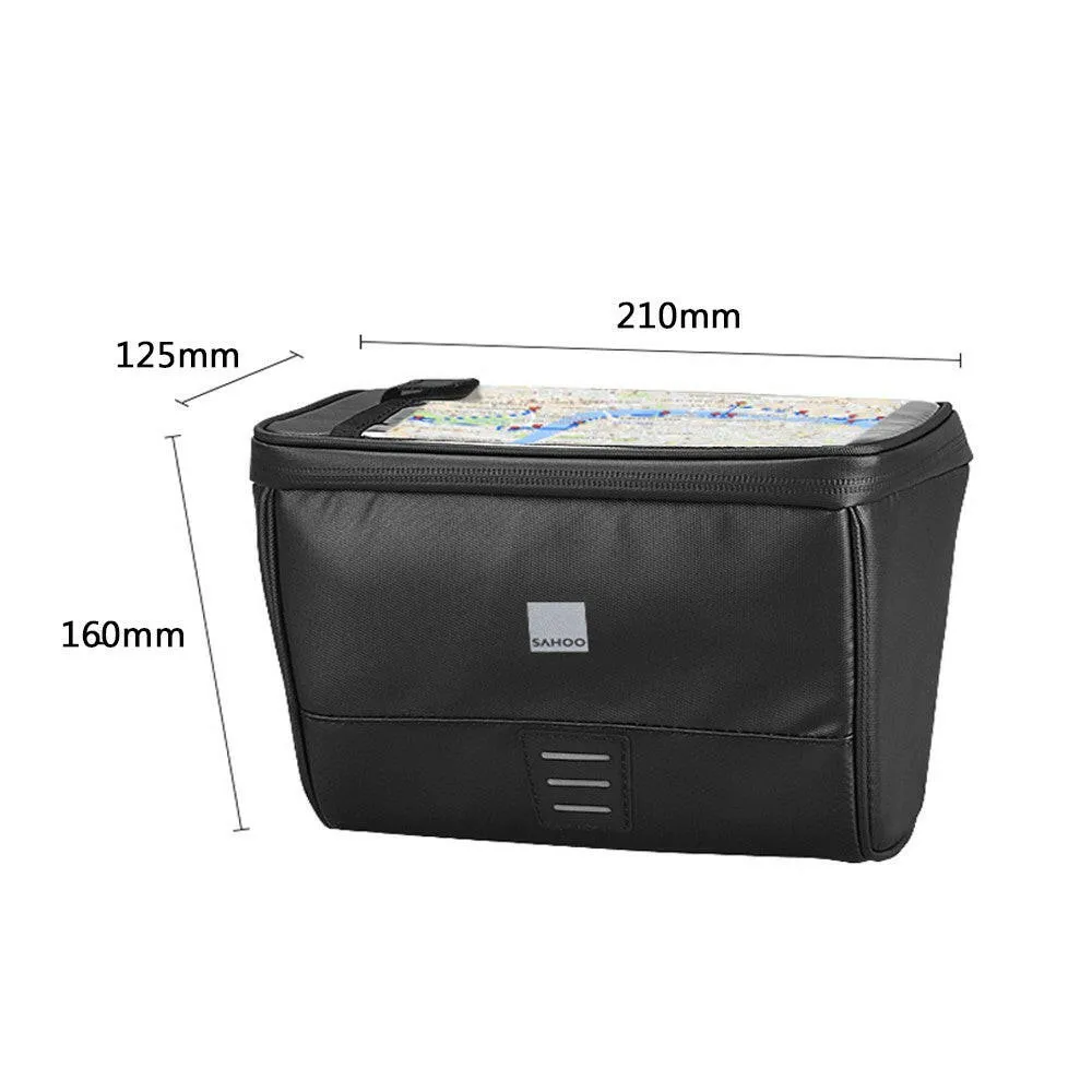 Waterproof Touchscreen Cycling Bike Bicycle Map Sleeve Handlebar Bag Pack Pannier Basket Phone Camera