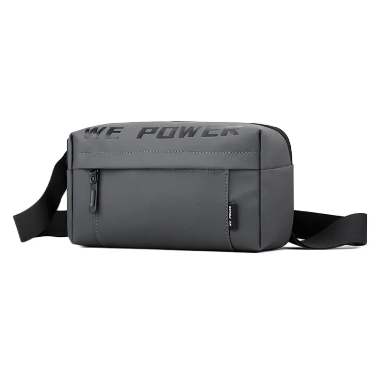 WEPOWER Men Casual Single Shoulder Crossbody Bag Functional Style Chest Bag(Grey)