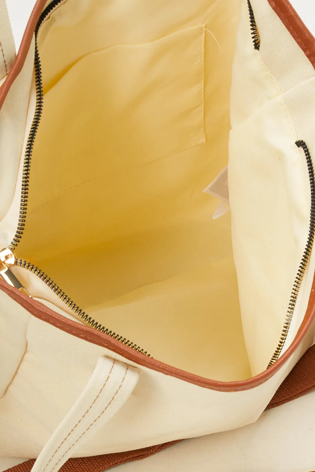 Women Beige Shopper Bag