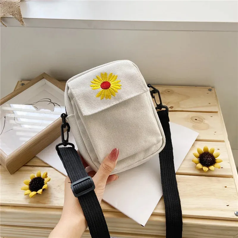 Women's Phone Bag Cartoon Printed Shoulder Messenger Bag Hit Color Flap Purse Casual Handbag Female Shopping Bag сумка